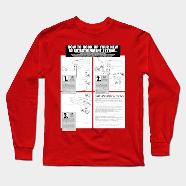 How To Hook Up Your Entertainment System (no border) Long Sleeve T-Shirt by ParaholiX